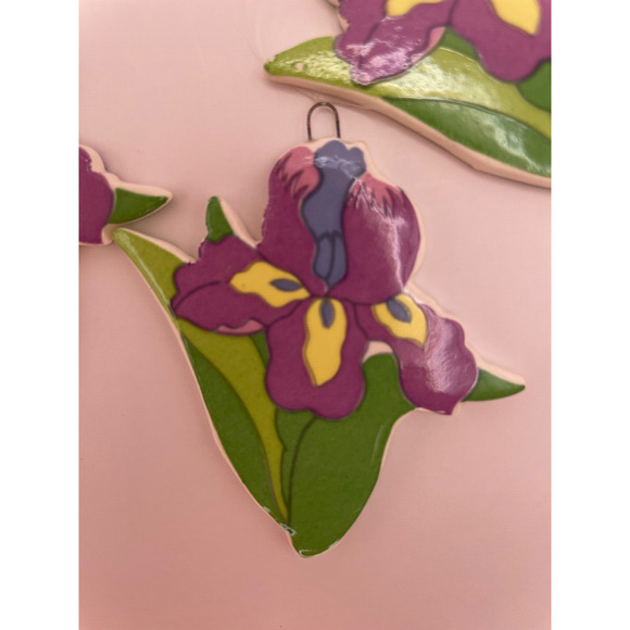 Vintage Russ Tropical Paradise Ceramic Mini Windchime Tulip Item Pre-owned - Picture 7 of 11